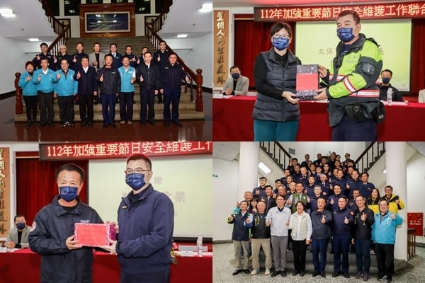 春節治安維護不打烊 嘉義縣長翁章梁慰問第一線執勤員警