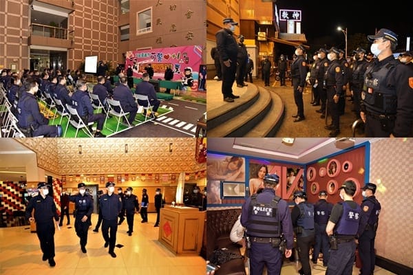 嘉義市警察局實施治安熱區掃蕩臨檢淨化治安