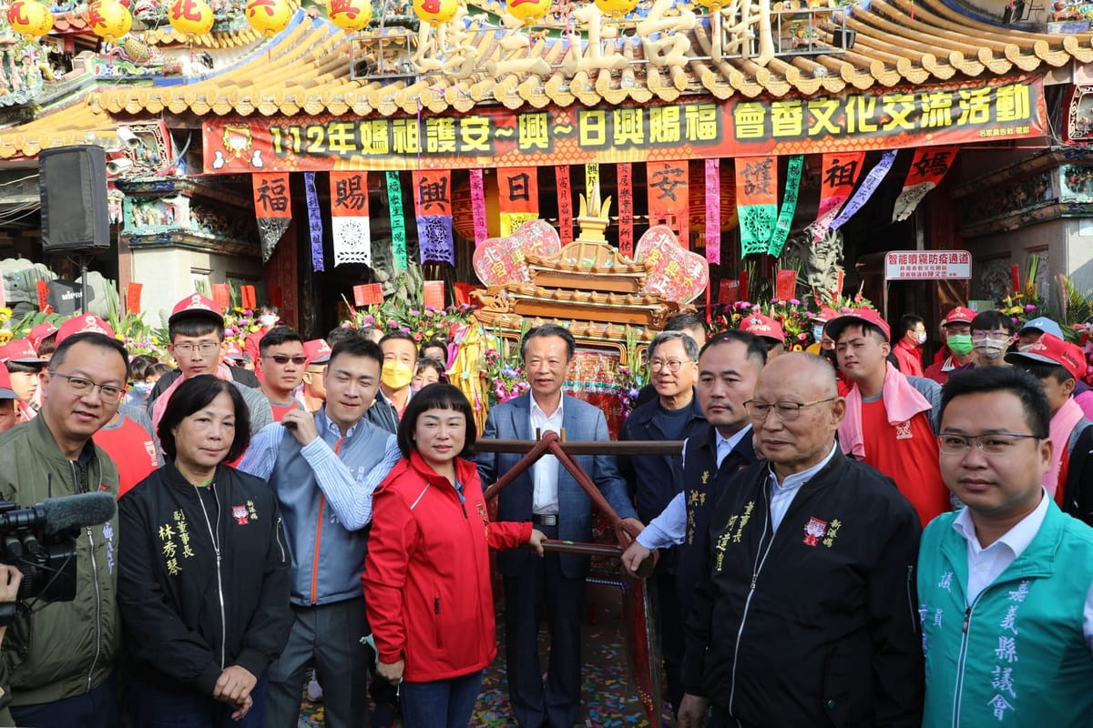 嘉義縣新港鄉溪北六興宮媽祖護安 日興賜福 會香交流文化活動今起駕