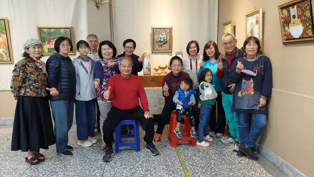 愛的連結創作 林慧茹老師蝶谷巴特視覺藝術師生聯展 今在嘉義縣高明寺藝文展出