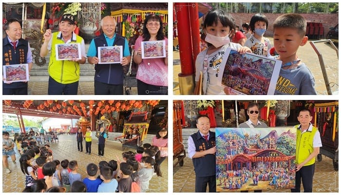 畫家陳明順以印象派西方美術表達東方建築之美及台灣宗教文化的生命力