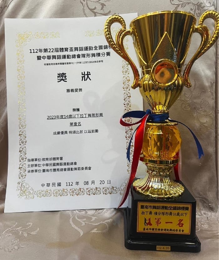 參加嘉藝之星全縣青少年才藝競賽決賽獲得全縣冠軍及全國舞蹈總會積分冠軍