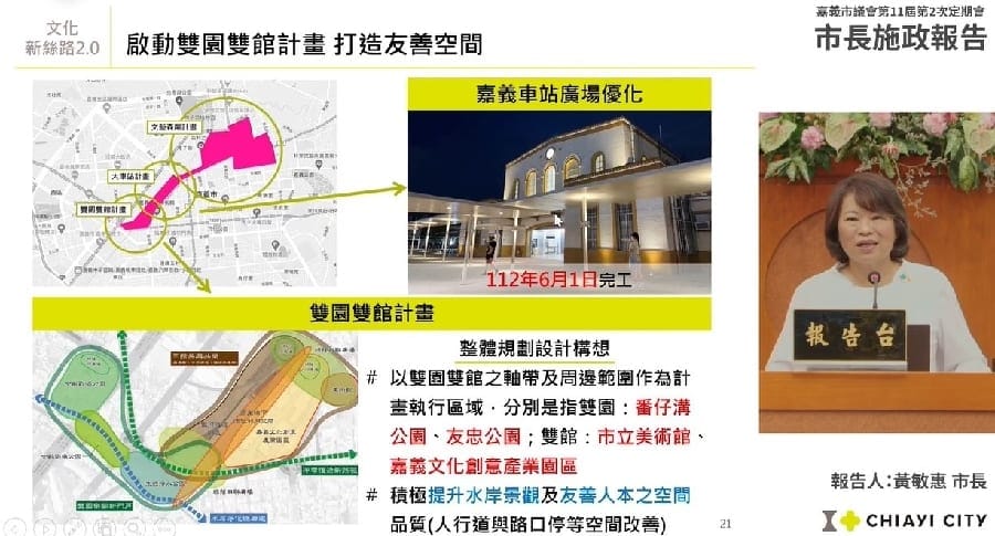 嘉義市長黃敏惠施政報告 感謝市民齊心努力 嘉義市小城躍上國際 綻放光芒