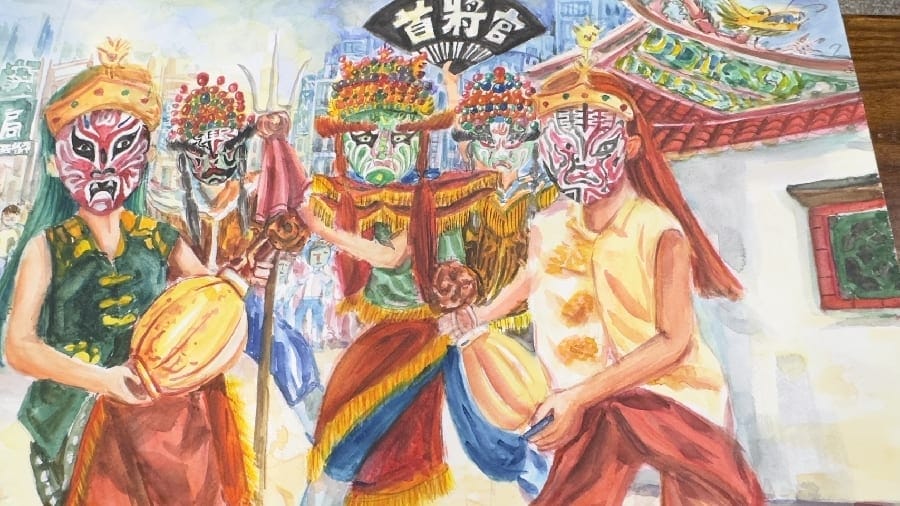 嘉義縣聖賢忠義慈善會寒冬送暖活動 繪畫宗教之美逾500多位參賽