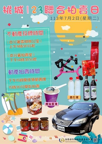 > 嘉義分署113年7月2日舉行擴大聯合拍賣