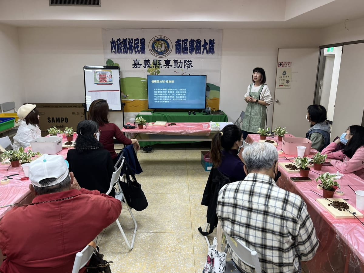 移民署邀新住民體驗植栽手作 培力守護環境新力量