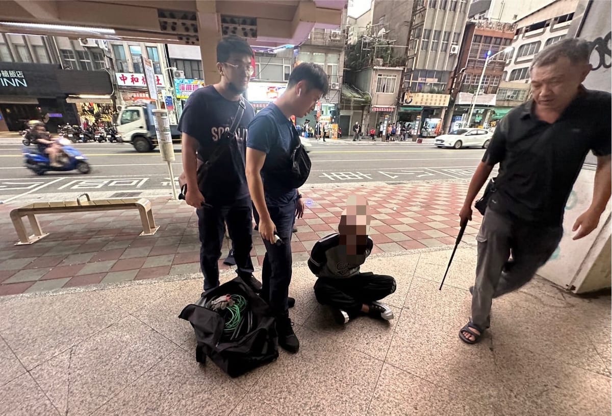 高雄市某大樓電纜線遭竊案 警方現場埋伏逮捕二嫌