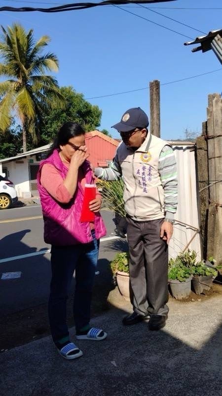 臺南市榮服處 慰問強震受災榮民（眷）
