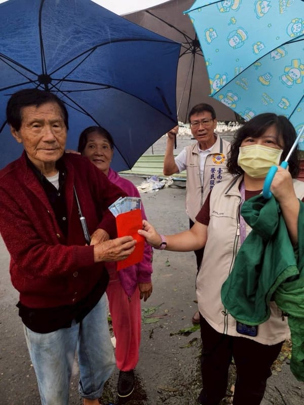 丹娜絲颱風肆虐過境 臺南榮服處關懷慰問受災榮民(眷)