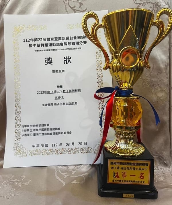參加嘉藝之星全縣青少年才藝競賽決賽獲得全縣冠軍及全國舞蹈總會積分冠軍